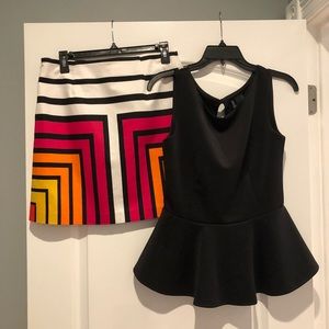 Peplum top w/ skirt